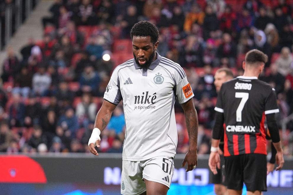 Na snímke počas hráč Slovana Bratislava Sandro Plinio Rosa Da Cruz (57)