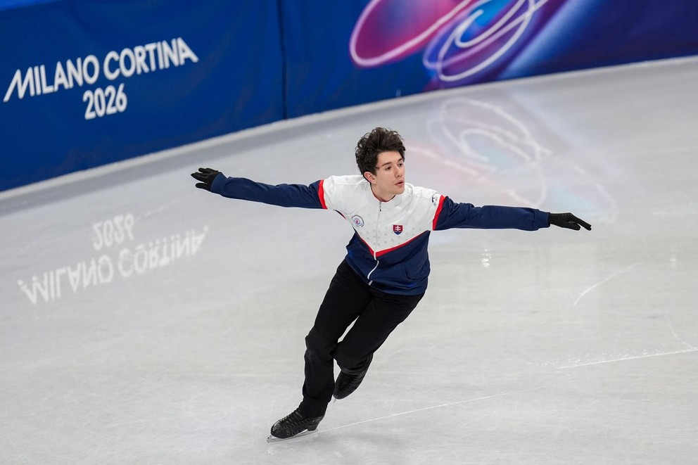 Adam Hagara na tréningu v Miláne.