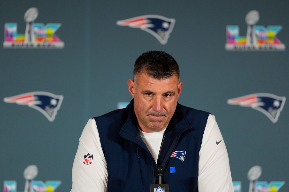 Hlavný tréner tímu New England Patriots Mike Vrabel.