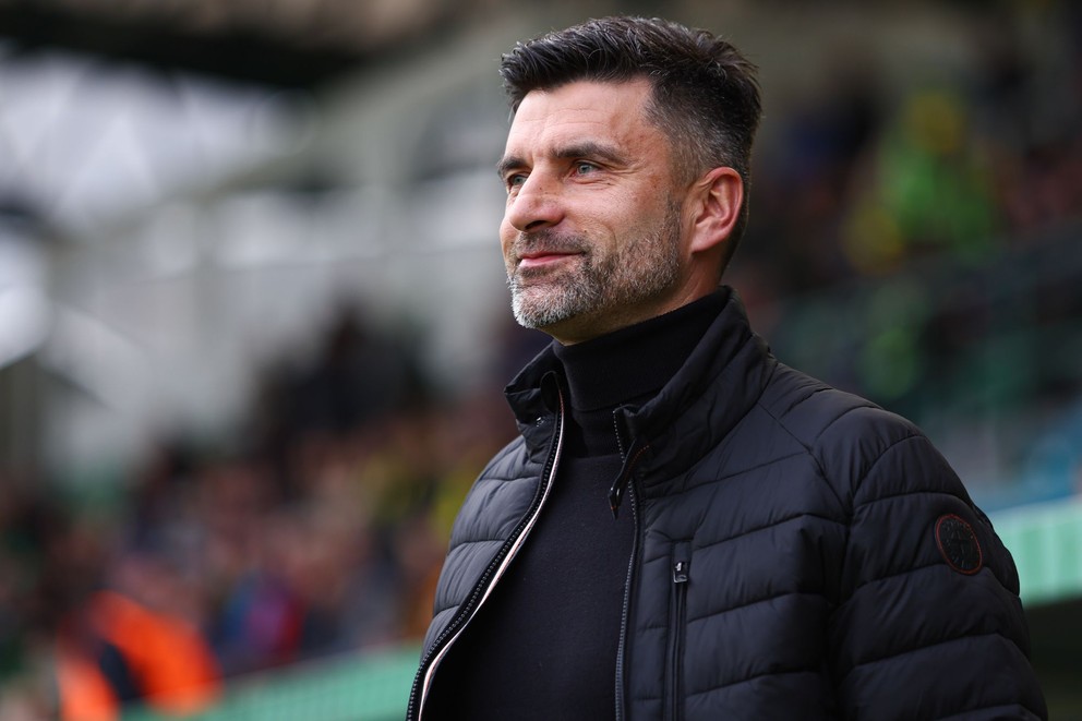 Na snímke hlavný tréner MŠK Žilina Pavol Staňo.