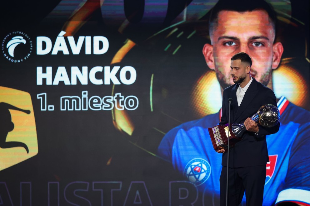 Na snímke slovenský futbalový reprezentant Dávid Hancko.