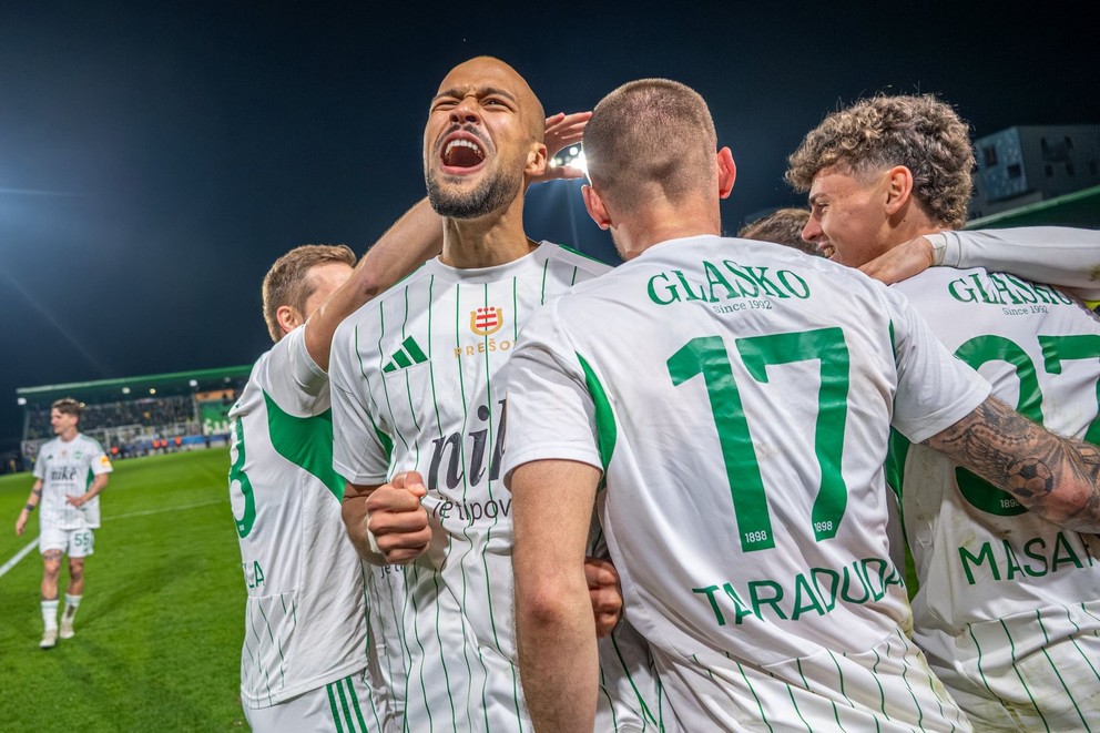 Prešovčania oslavujú gól