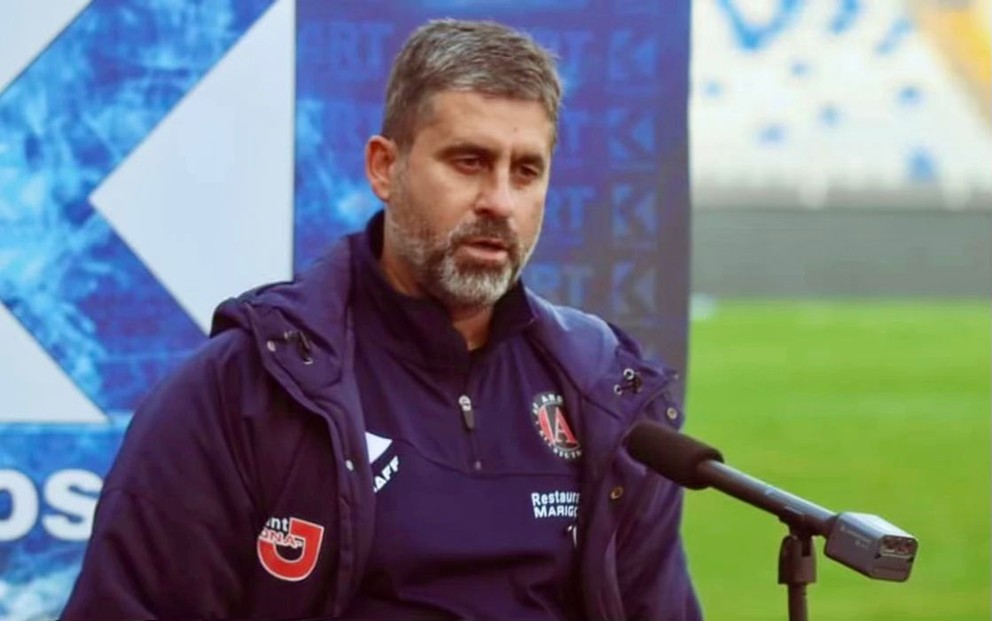 Arbnor Morina, tréner kosovskej reprezentácie do 17 rokov.