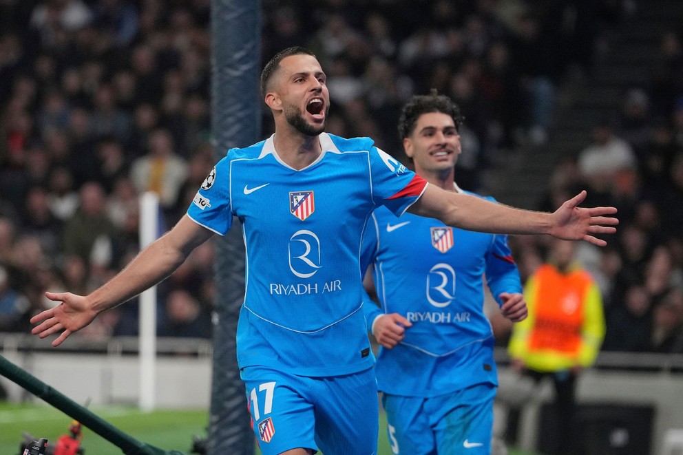 Dávid Hancko po strelení gólu v osemfinále Ligy Majstrov.