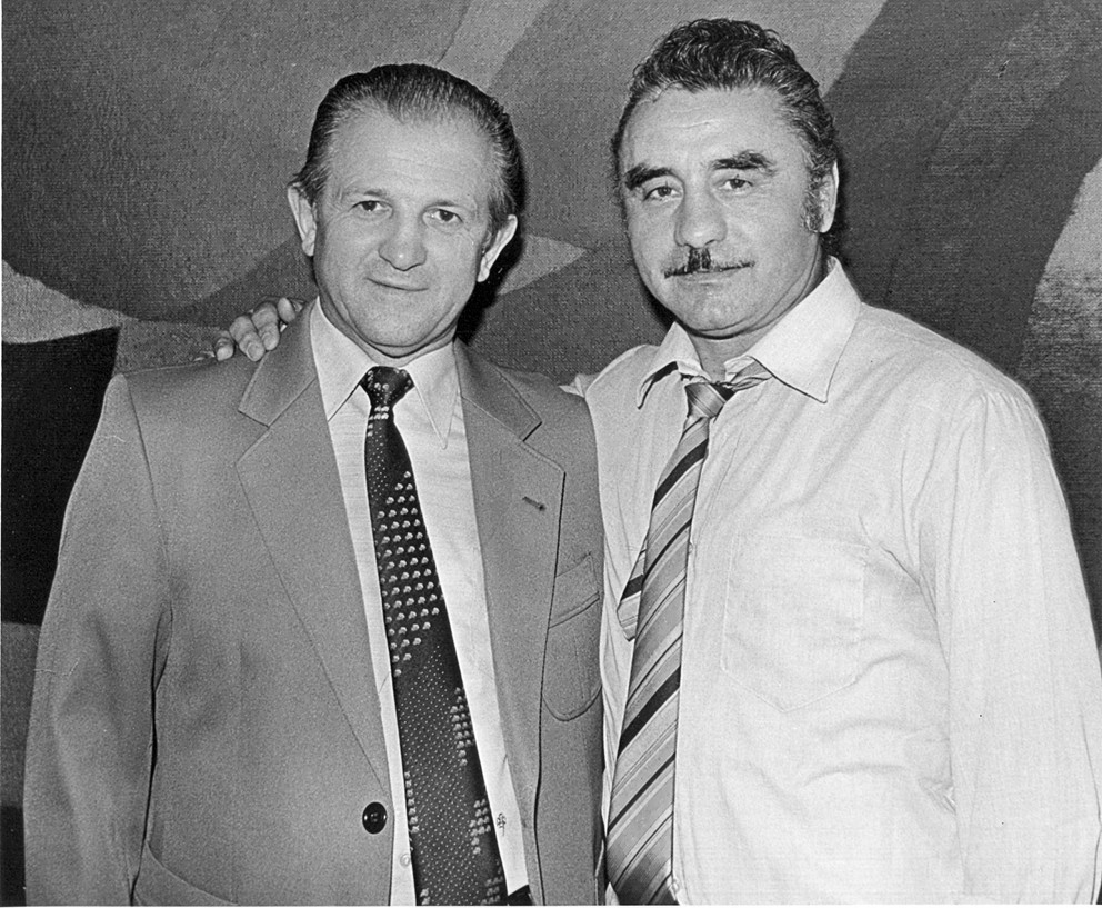 Boxerské legendy Ján Zachara a László Papp.