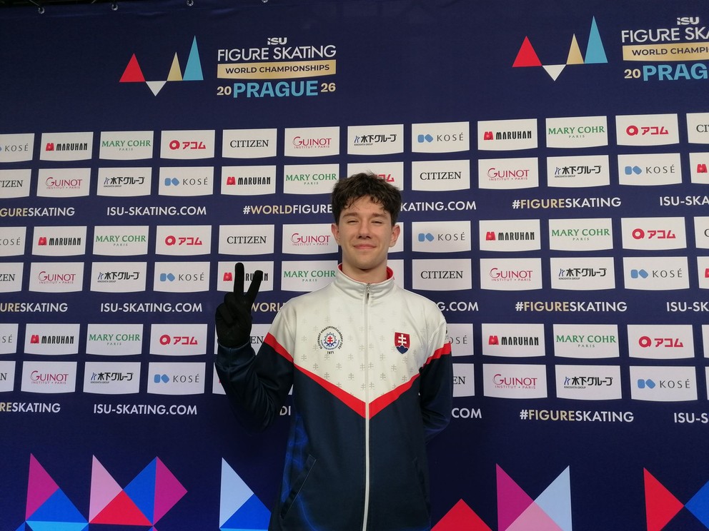 Adam Hagara po prvom tréningu na MS 2026 v Prahe.