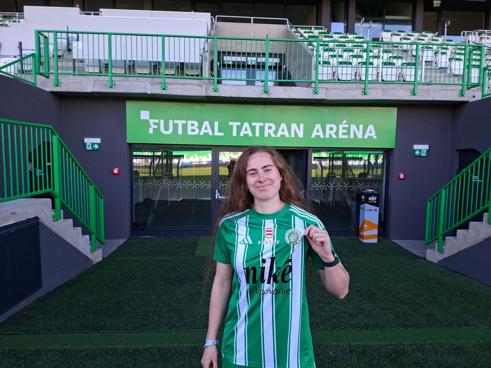 Laura Žemberyová v drese Tatrana Prešov.