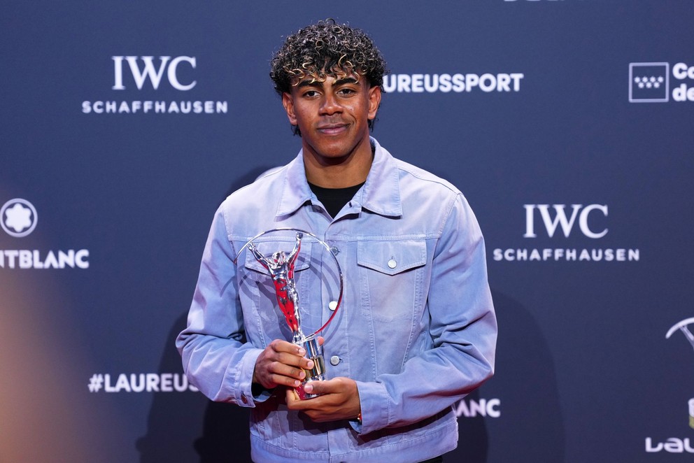 Lamine Yamal s cenou na Laureus World Sports Awards 2025.