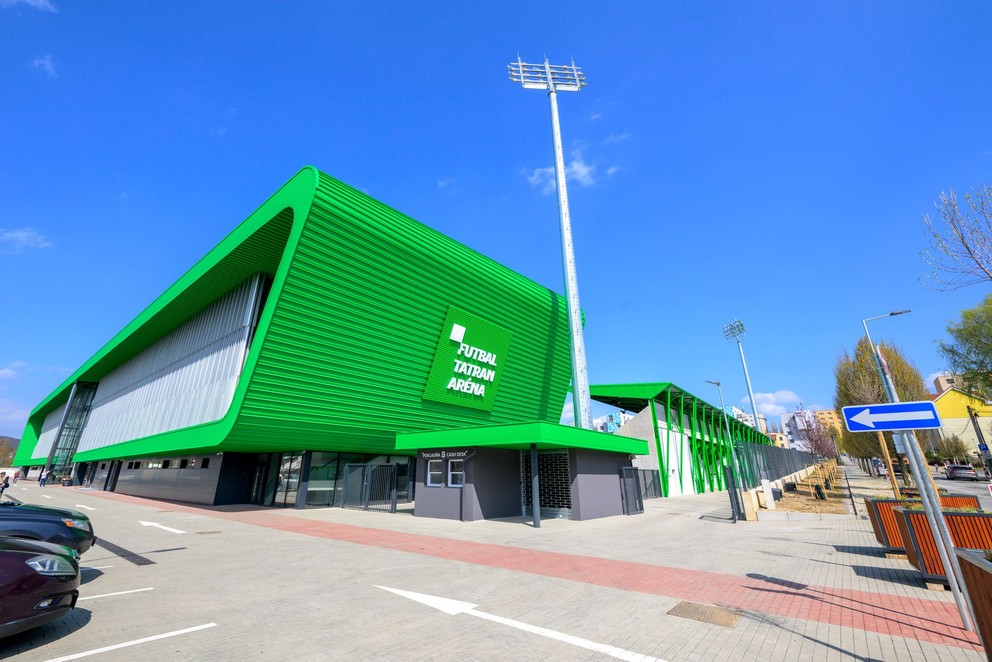 Futbalový štadión Futbal Tatran Aréna otvorili minulý rok pred ME 21 na Slovensku.