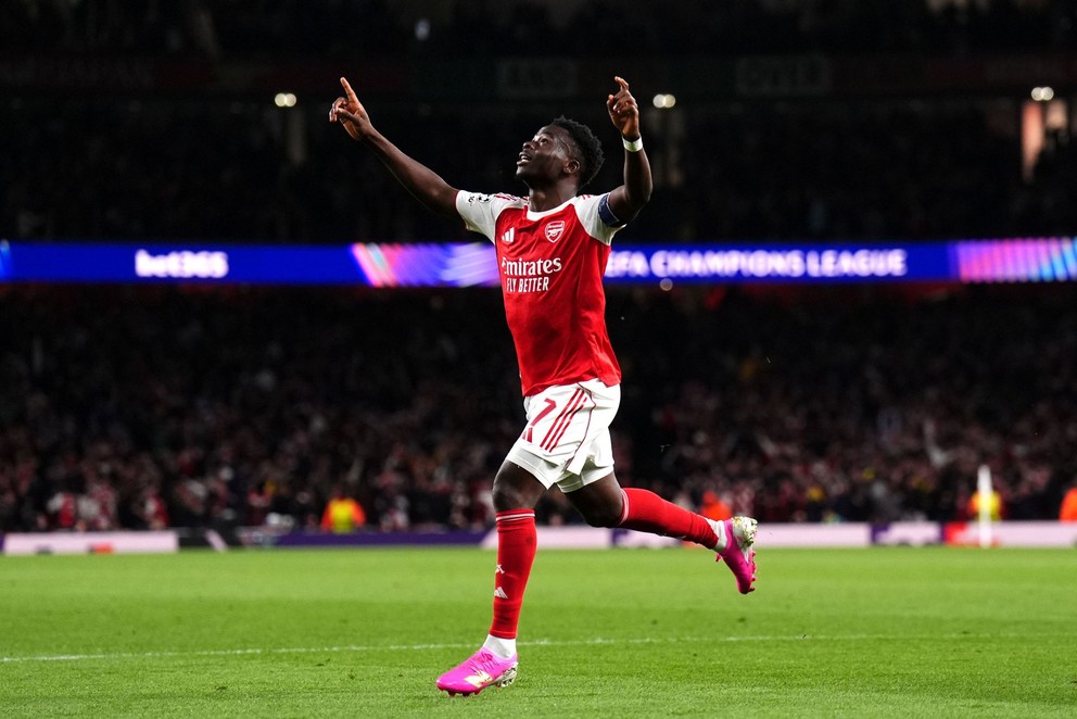 Bukayo Saka dal jediný gól zápasu. 