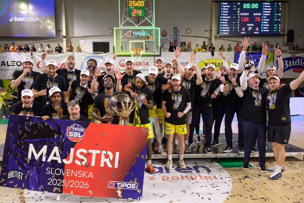 Piatu sezónu po sebe sa víťazom Tipos Slovenskej basketbalovej ligy (SBL) stali basketbalisti Patriotov Levice