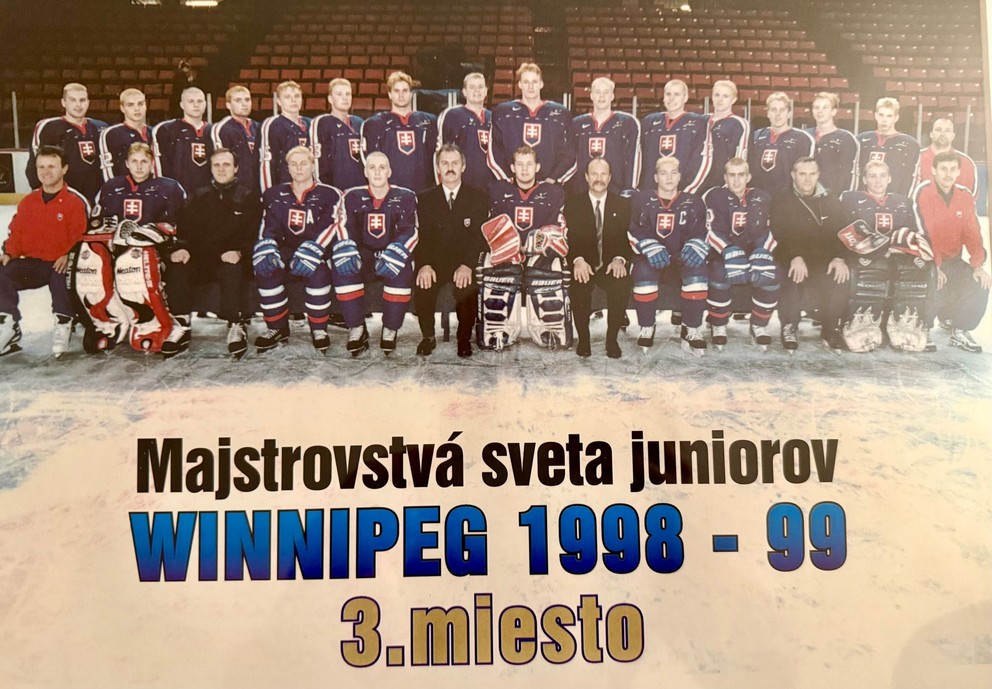 Slovenský tím na MS hráčov do 20 rokov 1999. 