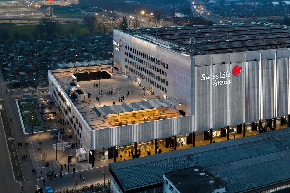 Swiss Life Arena v Zürichu. 