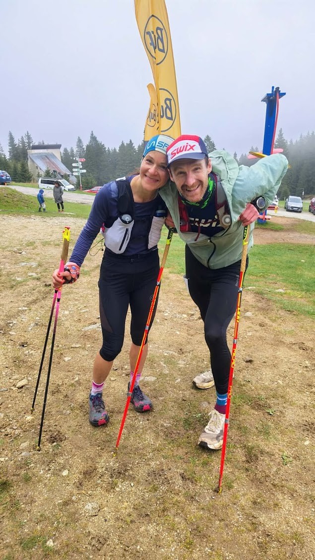 Zdeněk Štepánek a jeho vtedajšia zverenkyňa ultrabežkyňa Soňa Kopčoková po horskom maratóne Martinky, ktorý patrí medzi najnáročnejšie preteky na Slovensku.