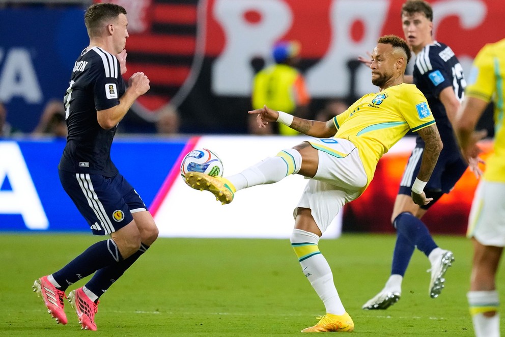 Brazílčan Neymar v zápase proti Škótsku na MS vo futbale 2026.