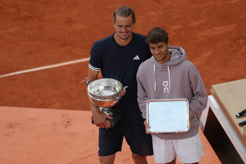 Alexander Zverev a Flavio Cobolli.