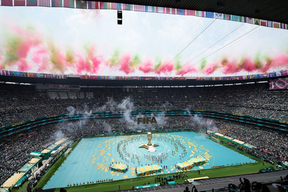 Momentka z otváracieho ceremoniálu MS 2026.