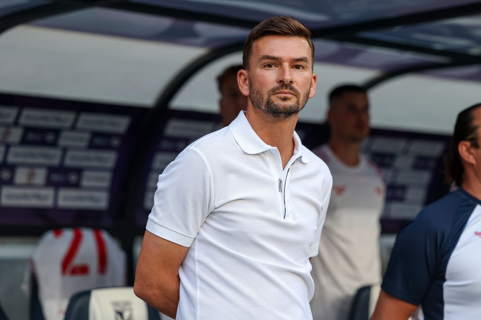 Tréner Michal Gašparík.