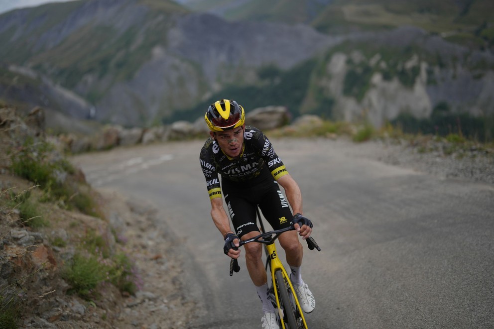 Americký cyklista Sepp Kuss počas 20. etapy Tour de France 2026.
