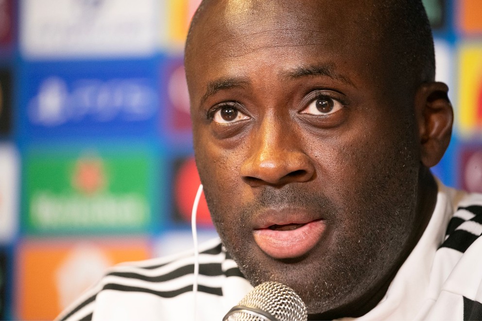 Na snímke tréner ŠK Slovan Bratislava Yaya Touré.