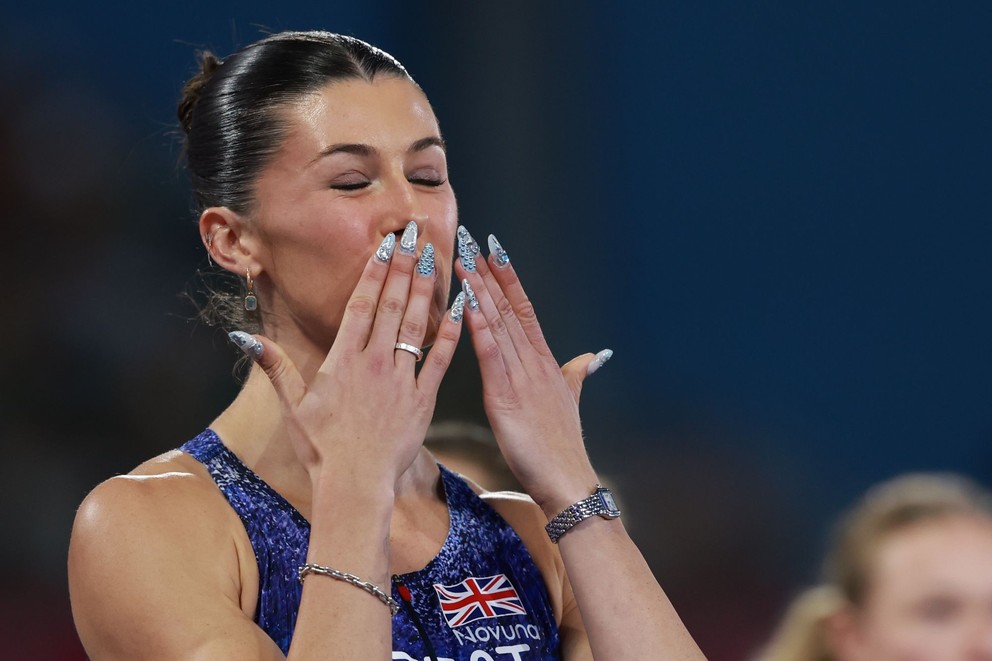 Britská šprintérka Amy Huntová počas ME v atletike 2026.