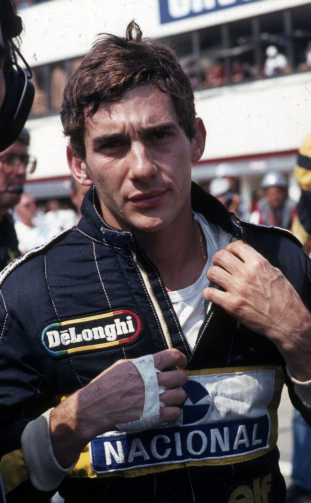 Ayrton Senna na Hungaroringu v roku 1986.
