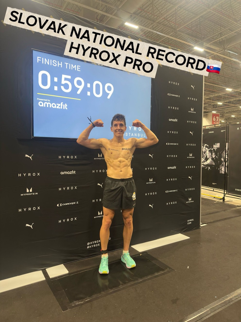 Adam Riapoš prekonal slovenský rekord v HYROXe na pretekoch v Istanbule.