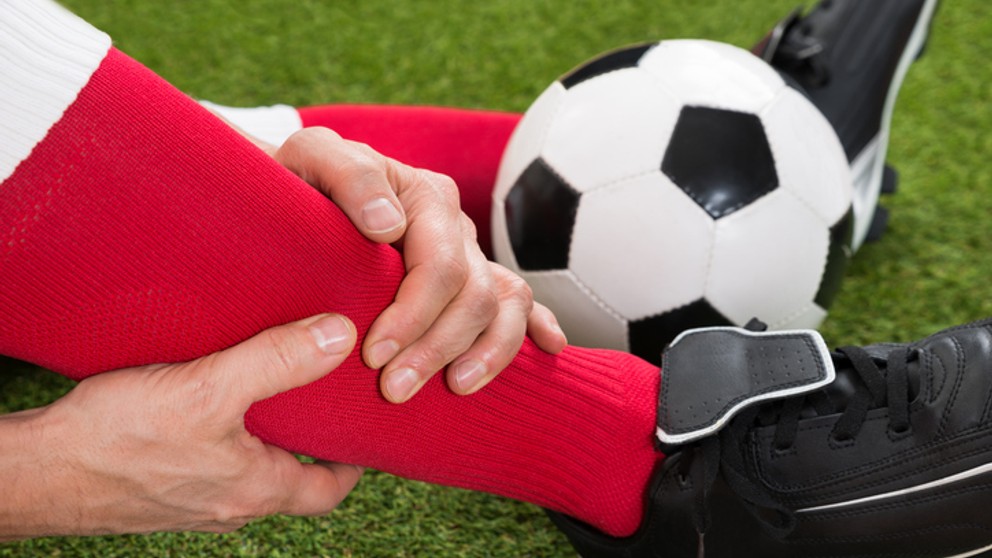 Close-up Of Injured Soccer Player On Field

- Football Player
- Sports Uniform
- Soccer Player
- Soccer Ball
- Men
- Grass
- Physical Injury
- Pain
- Playing
- Holding
- Problems
- Misfortune
- Sport
- Soccer
- Athlete
- People
- Ball