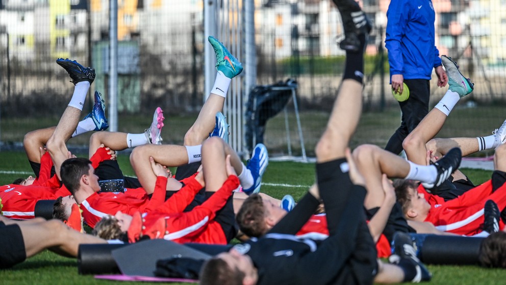 Ilustračná fotografia z tréningu reprezentácie U15 (Šamorín, 3.3.2024).