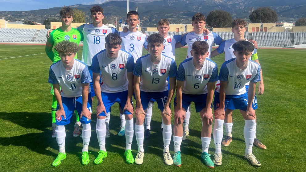 Slovenská futbalová reprezentácia do 17 rokov pred zápasom so Švajčiarskom U17 (6.3.2024)