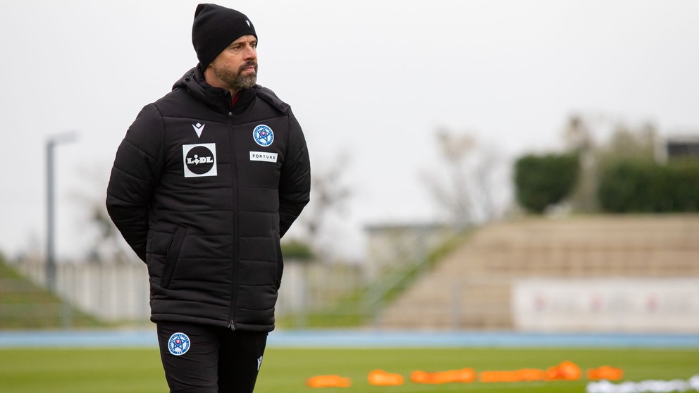 Tibor Goljan na tréningu reprezentácie do 21 rokov v Šamoríne pred dvojzápasom s Holandskom a Portugalskom (13.11.2024)