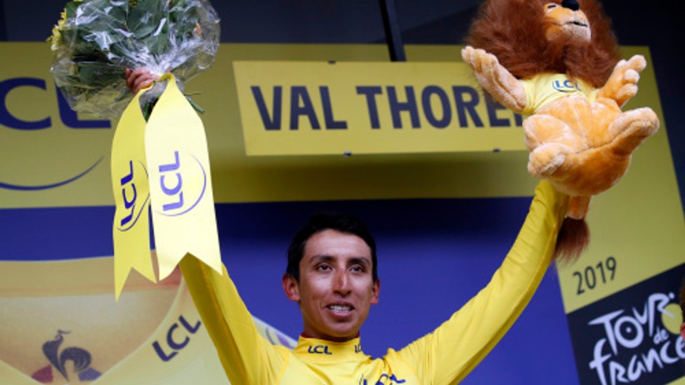 Egan Bernal vyhral Tour de France 2019.