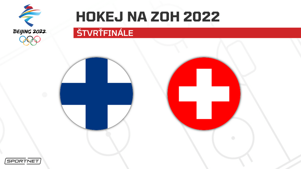 Fínsko vs. Švajčiarsko: ONLINE prenos zo zápasu na ZOH Peking 2022 dnes (hokej).