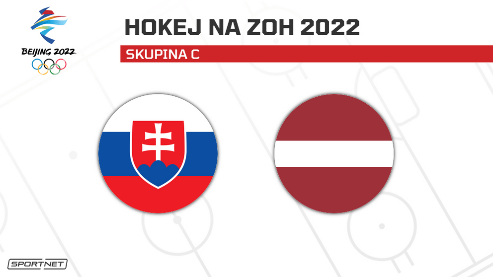 Slovensko - Lotyšsko: ONLINE prenos zo zápasu na ZOH Peking 2022 dnes (hokej).