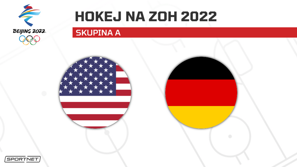 USA - Nemecko: ONLINE prenos zo zápasu na ZOH Peking 2022 dnes (hokej).