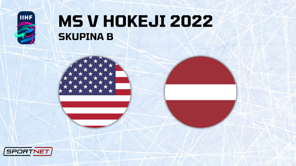 USA - Lotyšsko, ONLINE prenos zo zápasu na MS v hokeji 2022.