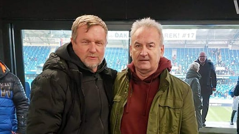 Vladimír Goffa a jeho bývalý trénerský kolega Pavel Vrba.