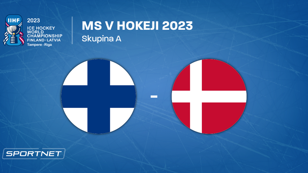 Fínsko - Dánsko, ONLINE prenos zo zápasu na MS v hokeji 2023 LIVE.