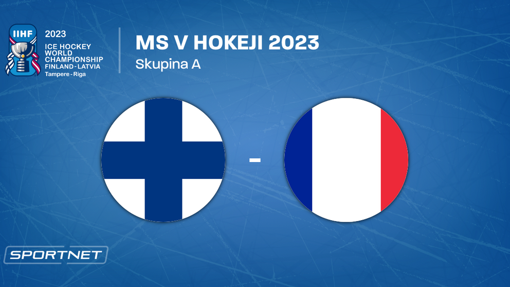 Fínsko - Francúzsko, ONLINE prenos zo zápasu na MS v hokeji 2023 LIVE.