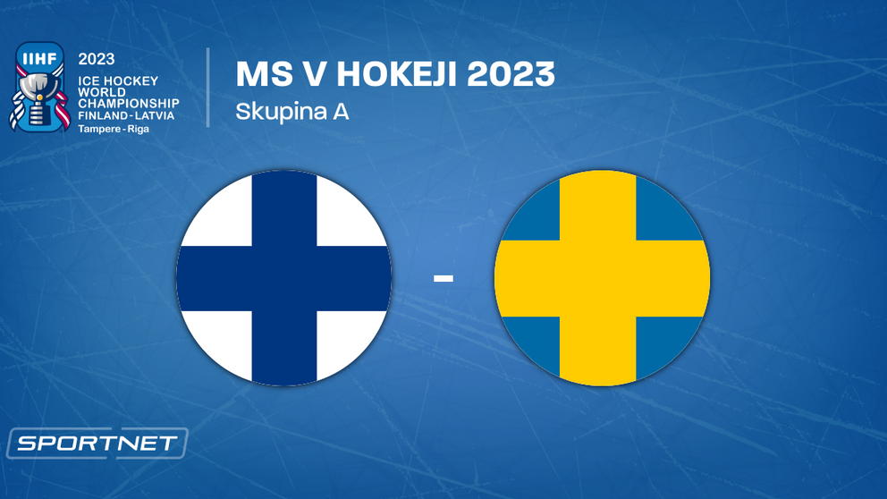 Fínsko - Švédsko, ONLINE prenos zo zápasu na MS v hokeji 2023 LIVE.