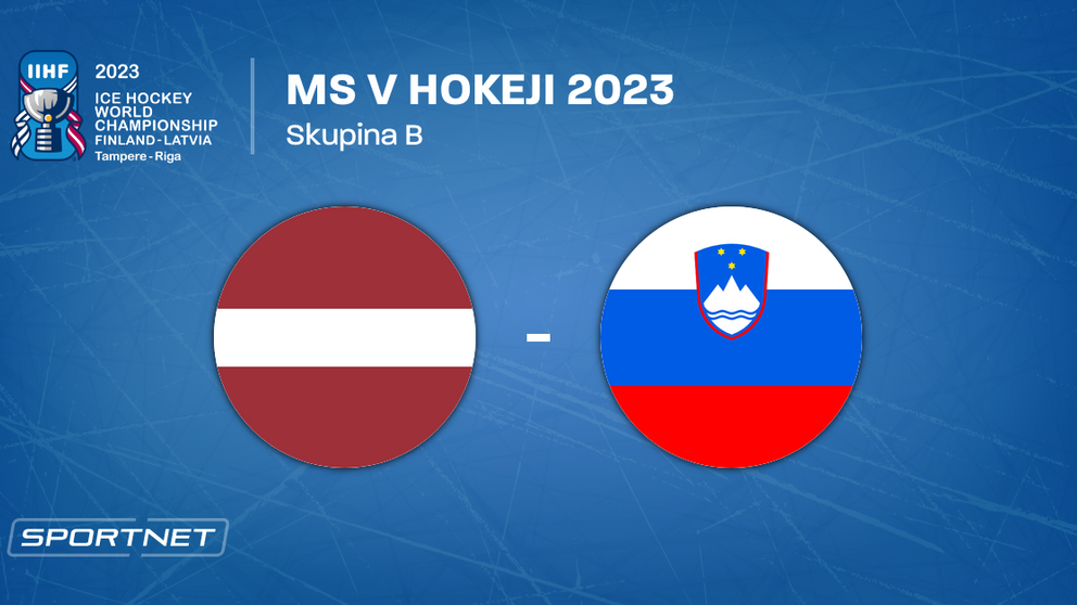 Lotyšsko - Slovinsko, ONLINE prenos zo zápasu na MS v hokeji 2023 LIVE.