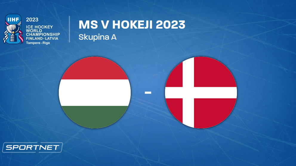Maďarsko - Dánsko, ONLINE prenos zo zápasu na MS v hokeji 2023 LIVE.