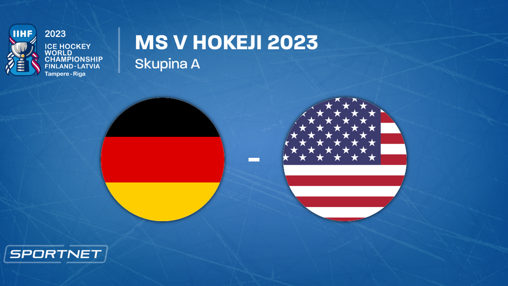 Nemecko - USA, ONLINE prenos zo zápasu na MS v hokeji 2023 LIVE.