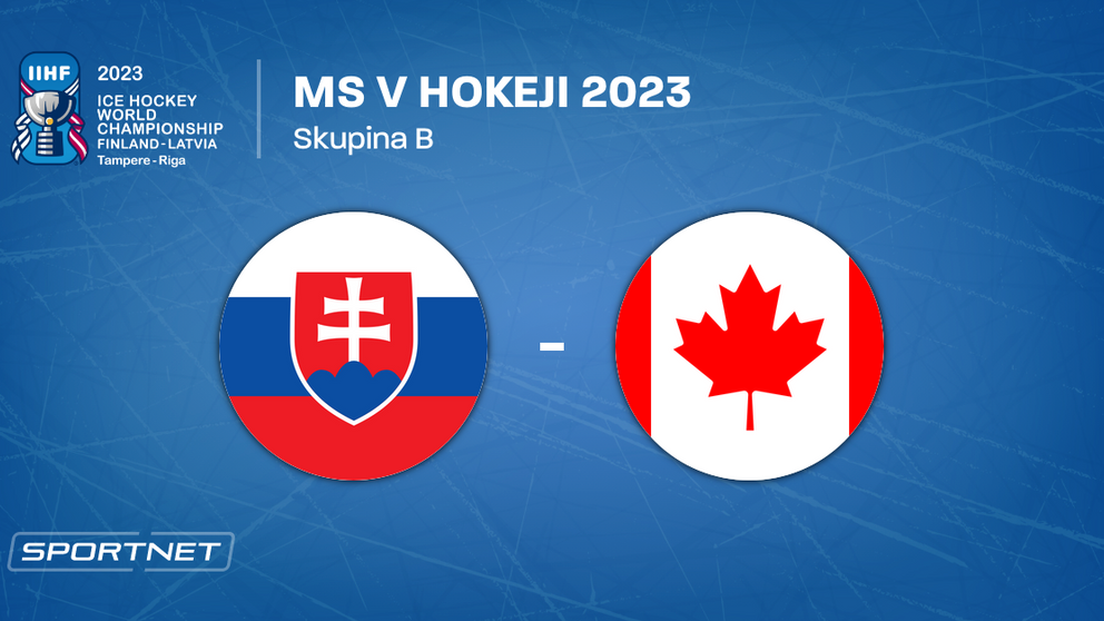 Slovensko - Kanada, ONLINE prenos zo zápasu na MS v hokeji 2023 LIVE.