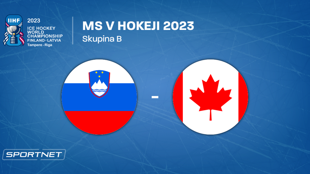 Slovinsko - Kanada, ONLINE prenos zo zápasu na MS v hokeji 2023 LIVE.