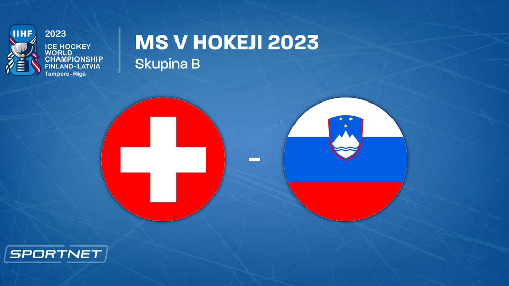 Švajčiarsko - Slovinsko, ONLINE prenos zo zápasu na MS v hokeji 2023 LIVE.