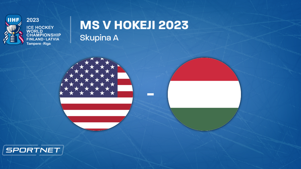 USA - Maďarsko, ONLINE prenos zo zápasu na MS v hokeji 2023 LIVE.