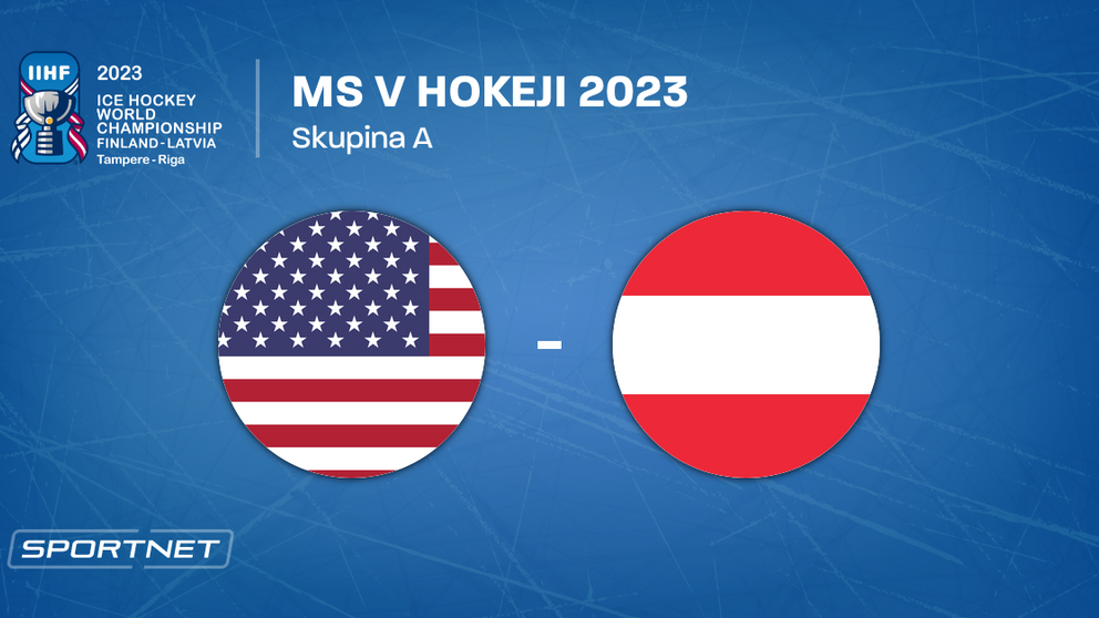 USA - Rakúsko, ONLINE prenos zo zápasu na MS v hokeji 2023 LIVE.