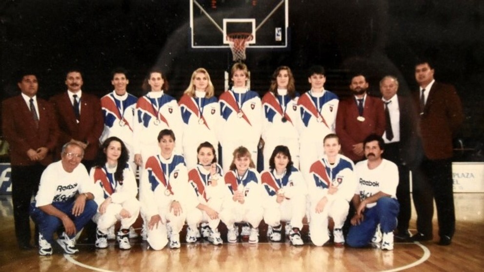 Bronzový tím z ME v basketbale žien 1993.