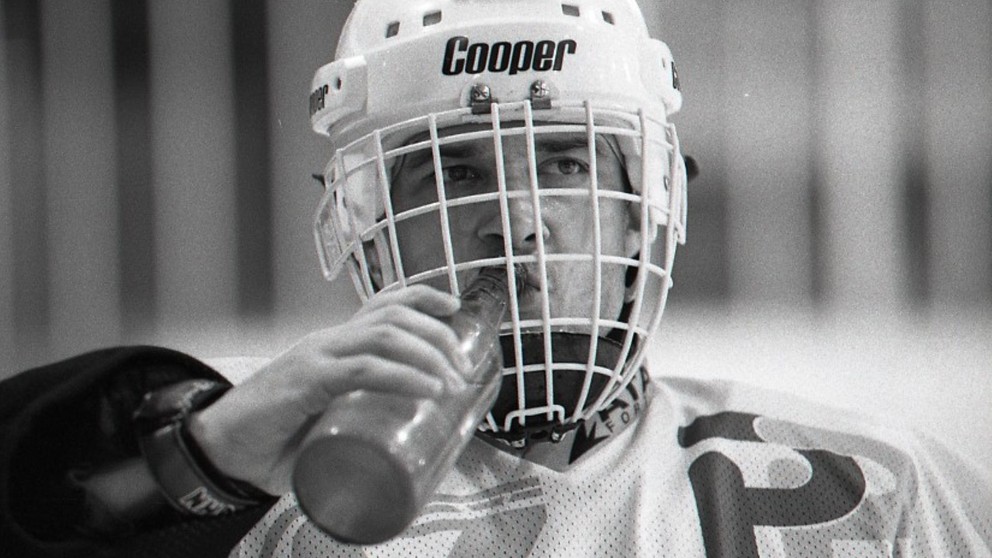 Brankár Jaromír Dragan v roku 1995.